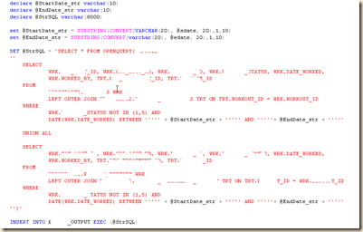 SQL – Openquery (2) Pass Parameters | Sherry's BI Corner